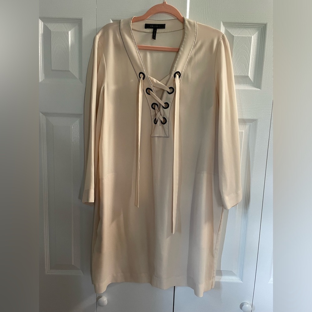BCBG Cream Dress Size Medium